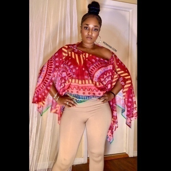 New 3 Way Scarf versatile top + Cover-Up - Picture 2 of 6